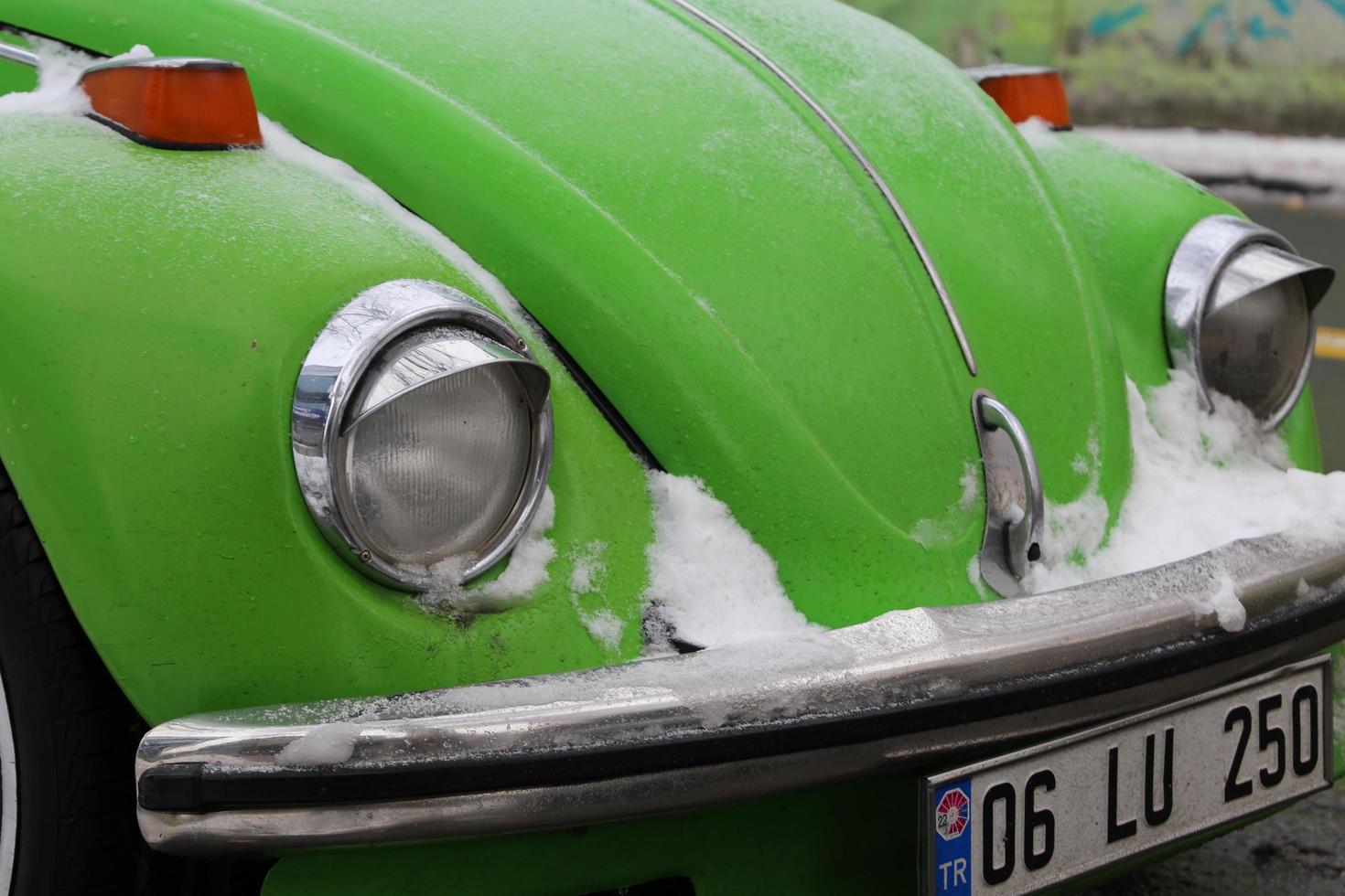 green classic volkswagen cars car photo