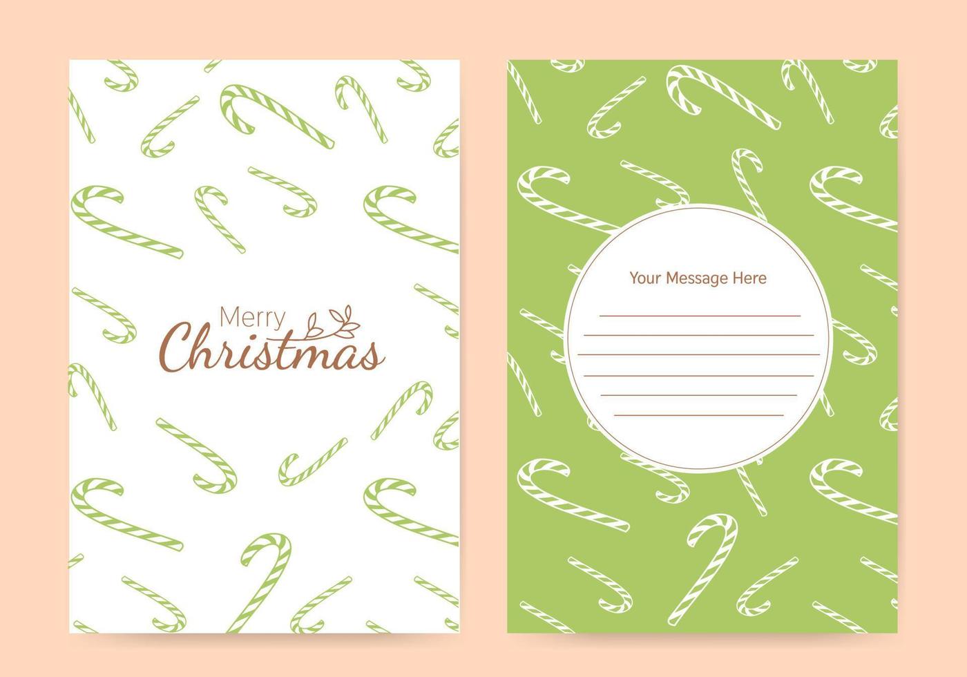 Christmas Greeting Card Template vector