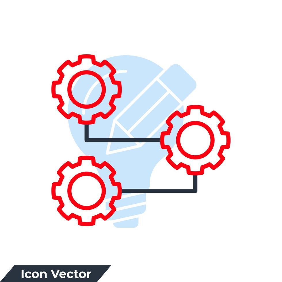 ilustración de vector de logotipo de icono de progreso. plantilla de símbolo de progreso para la colección de diseño gráfico y web