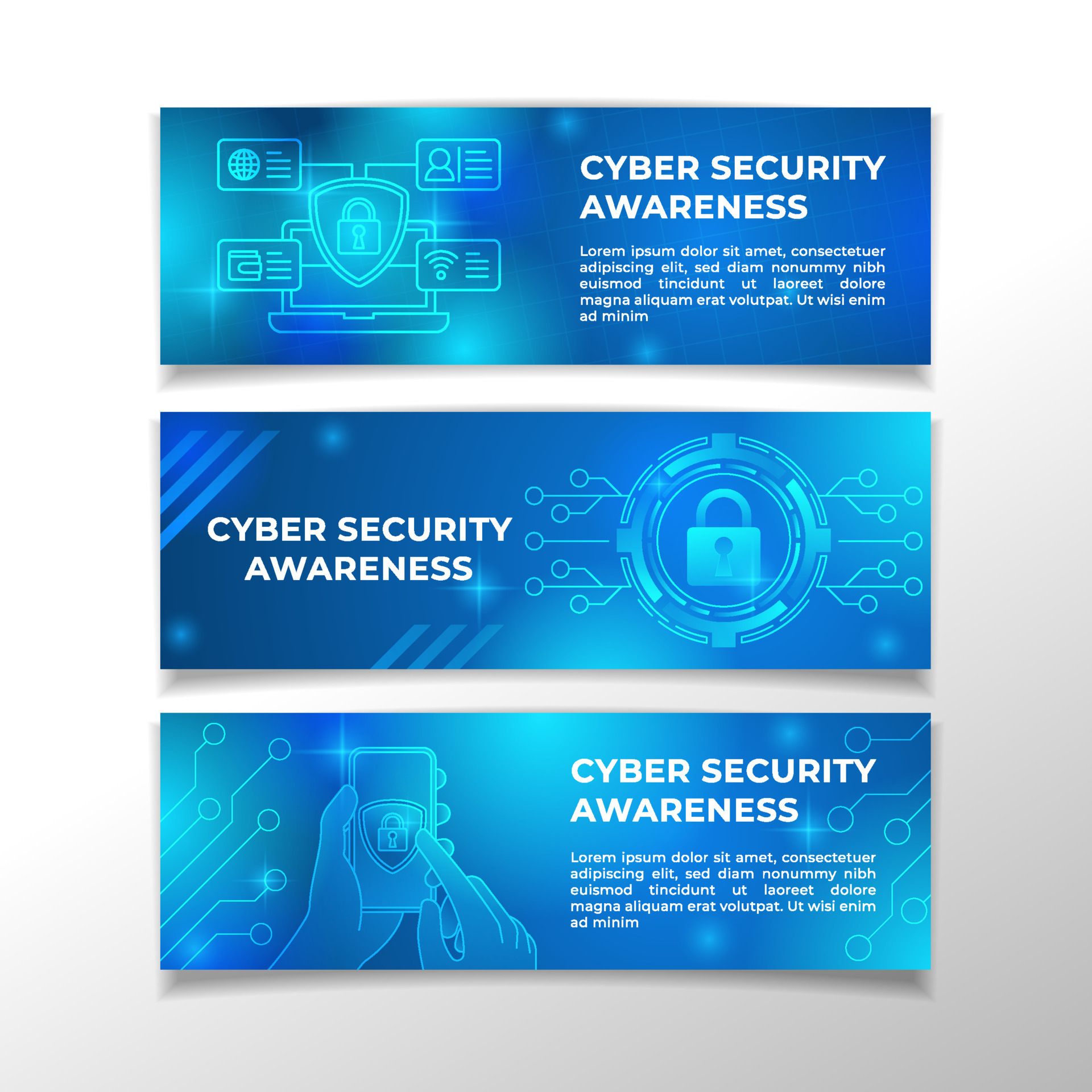 Cyber Security Awareness Banner Set 11432700 Vector Art At Vecteezy cyber-security-awareness-banner-set-11432700-vector-art-at-vecteezy