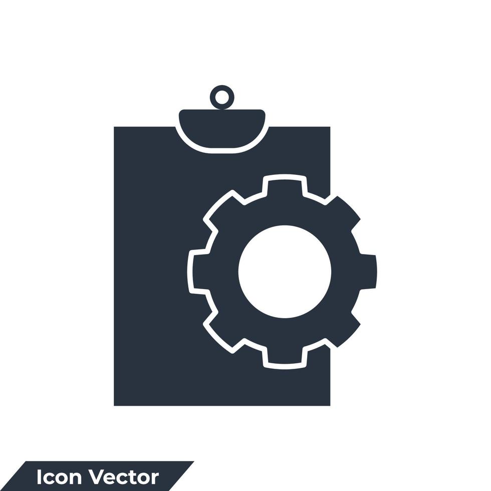 planning icon logo vector illustration. Project Management symbol template for graphic and web design collection