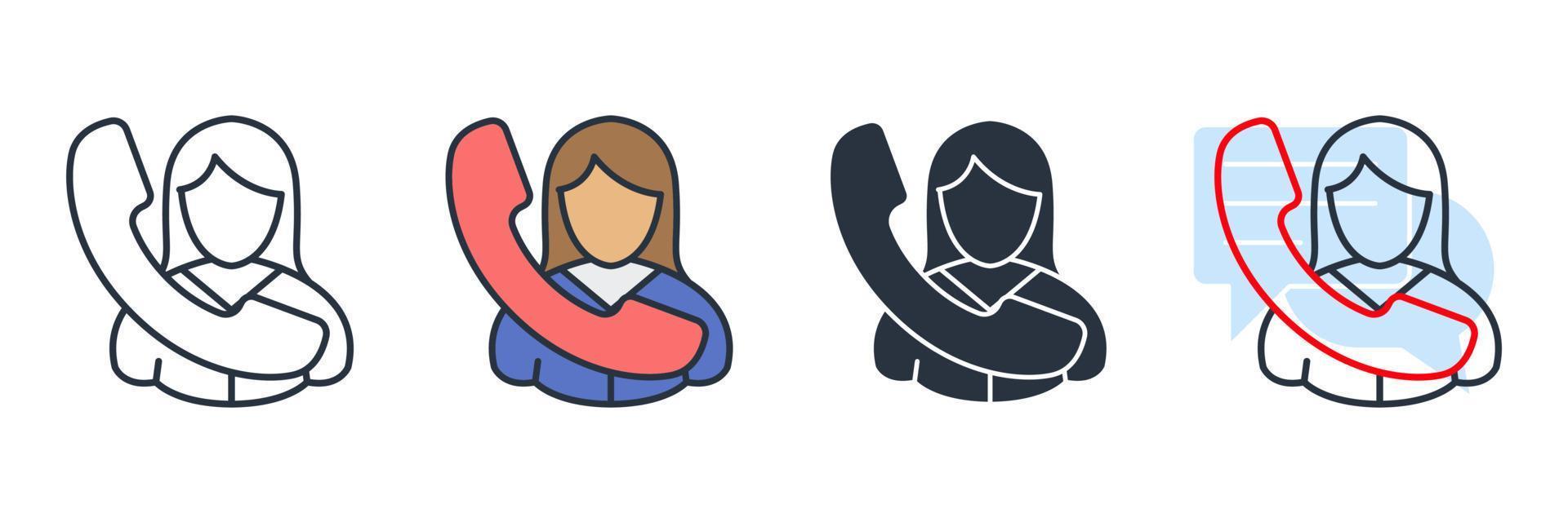 support icon logo vector illustration. User Support symbol template for graphic and web design collection