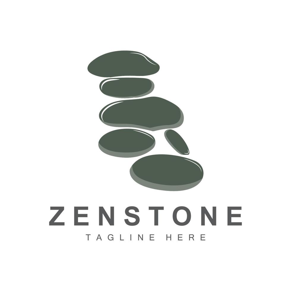Balance Stone Logo Design, Vector Therapy Stone, Massage Stone, Hot Stone And Zenstone, Product Brand Illustration