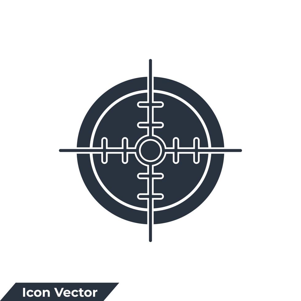 Target and Goal icon logo vector illustration. target symbol template for graphic and web design collection