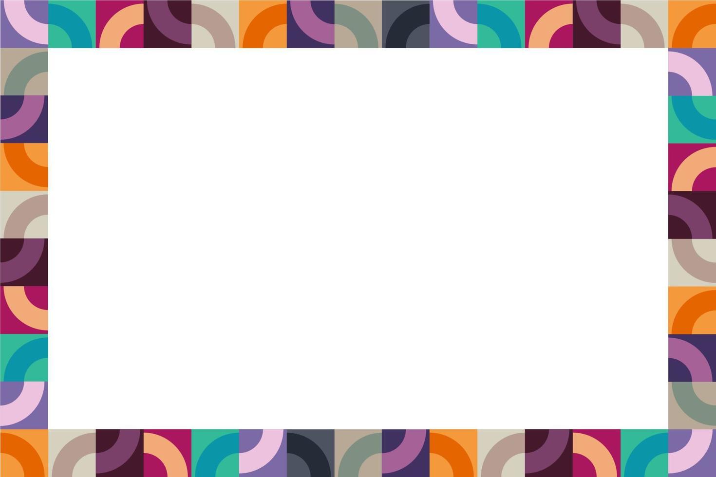 Flat geometric background vector