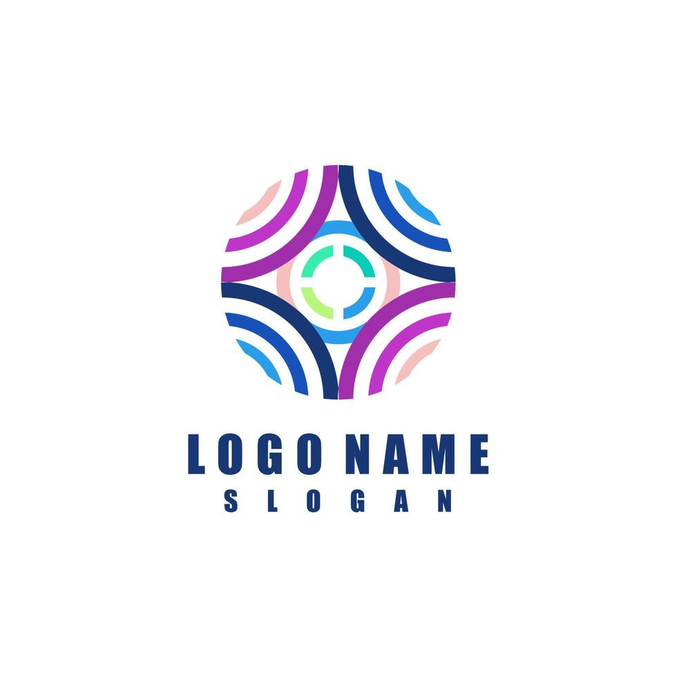 geometric circle logo 11433096 Vector Art at Vecteezy