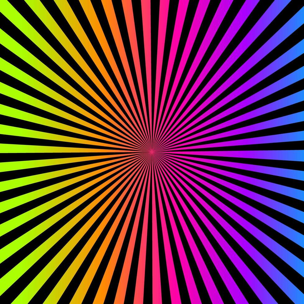 Rainbow abstract striped background. Vector illustration.