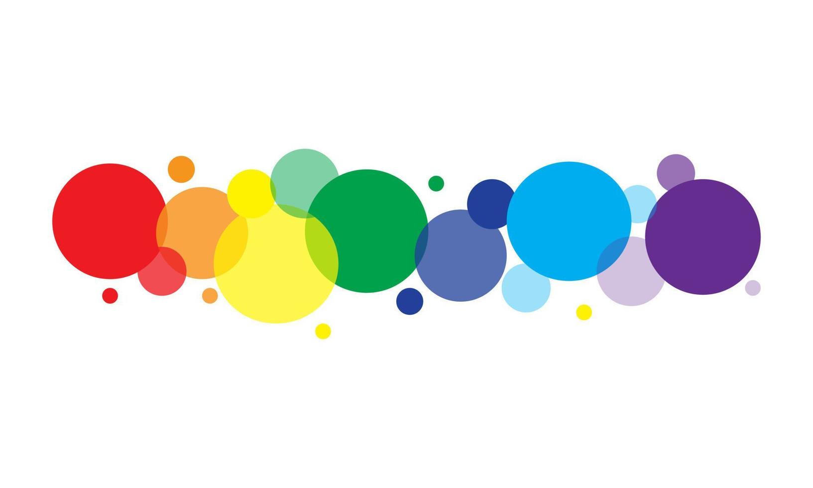Rainbow abstract dots background. Vector illustration.