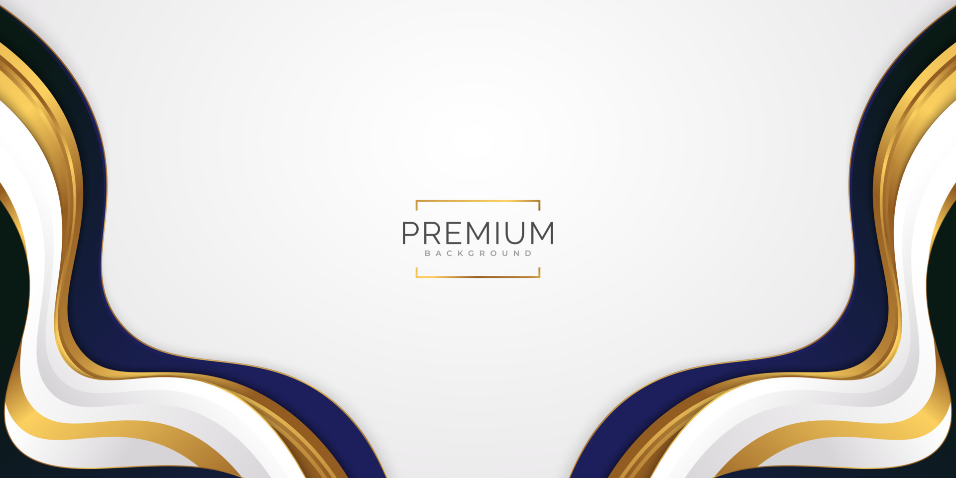 Abstract White, Blue and Gold Luxury Background. Elegant Background