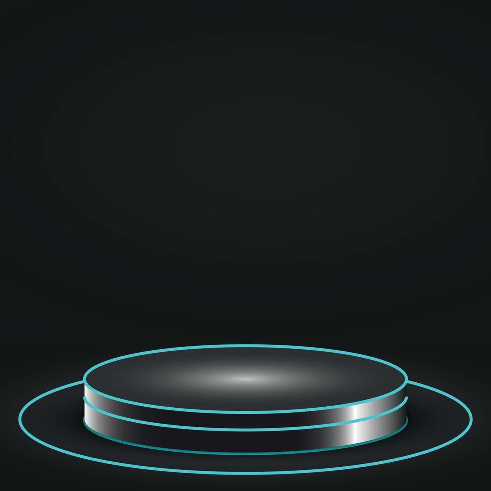 Glowing Pedestal vector illustration