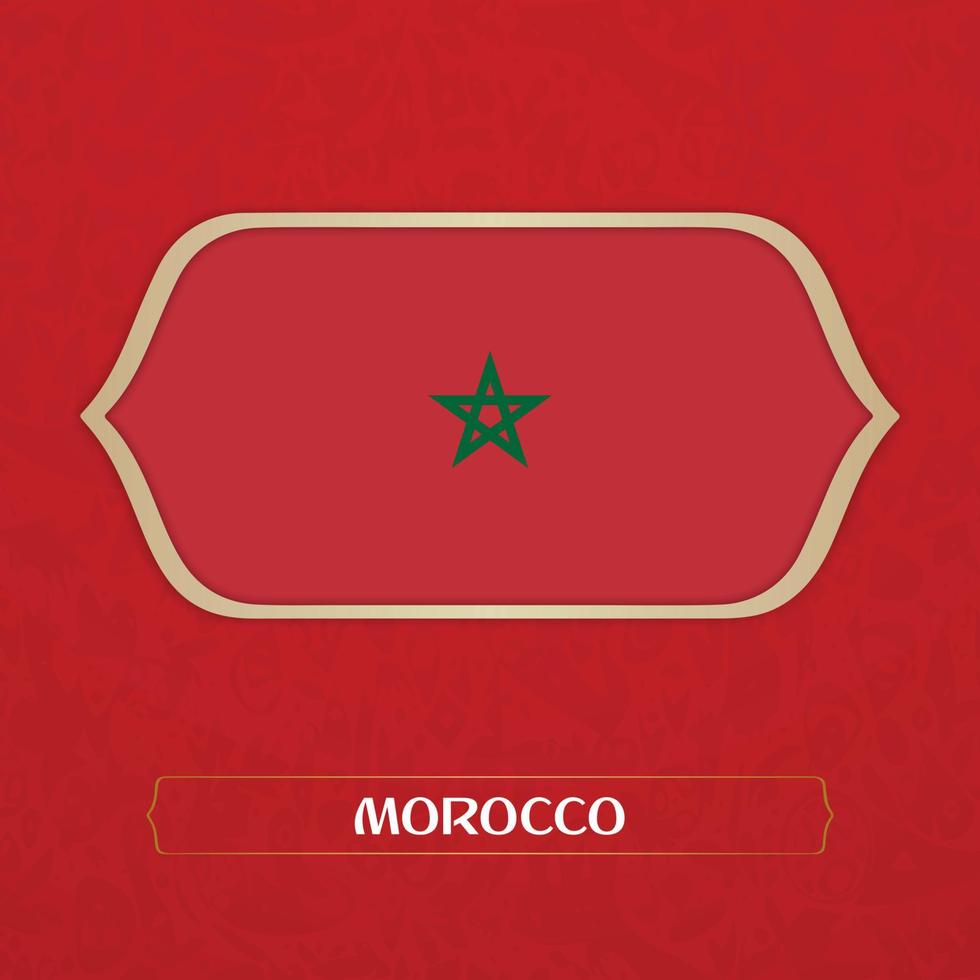 bandera de marruecos vector