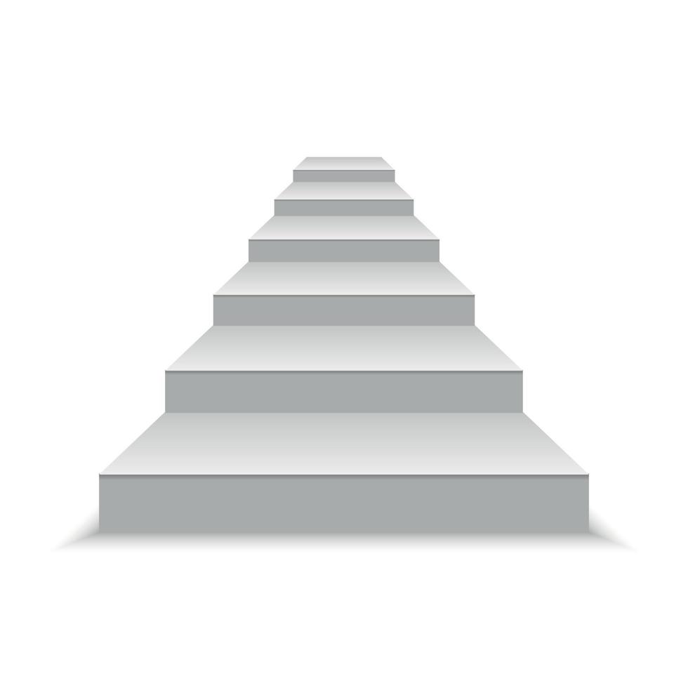 white stairs vector illustration