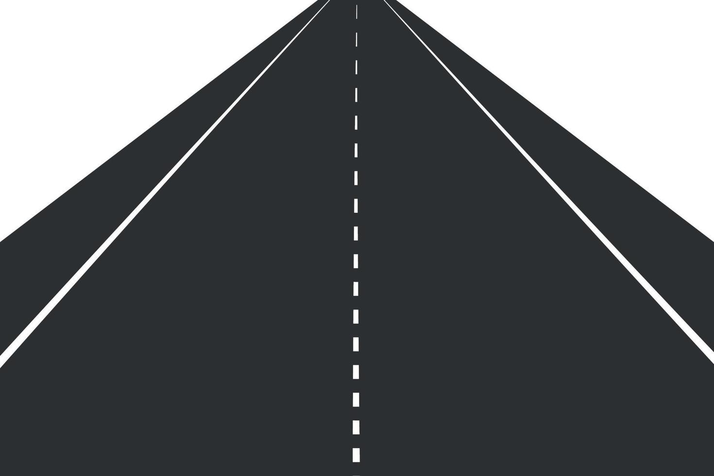 Black road vector illustration