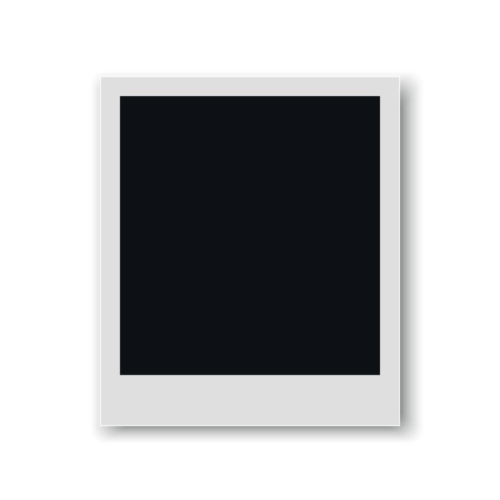 Realistic vector photo frame