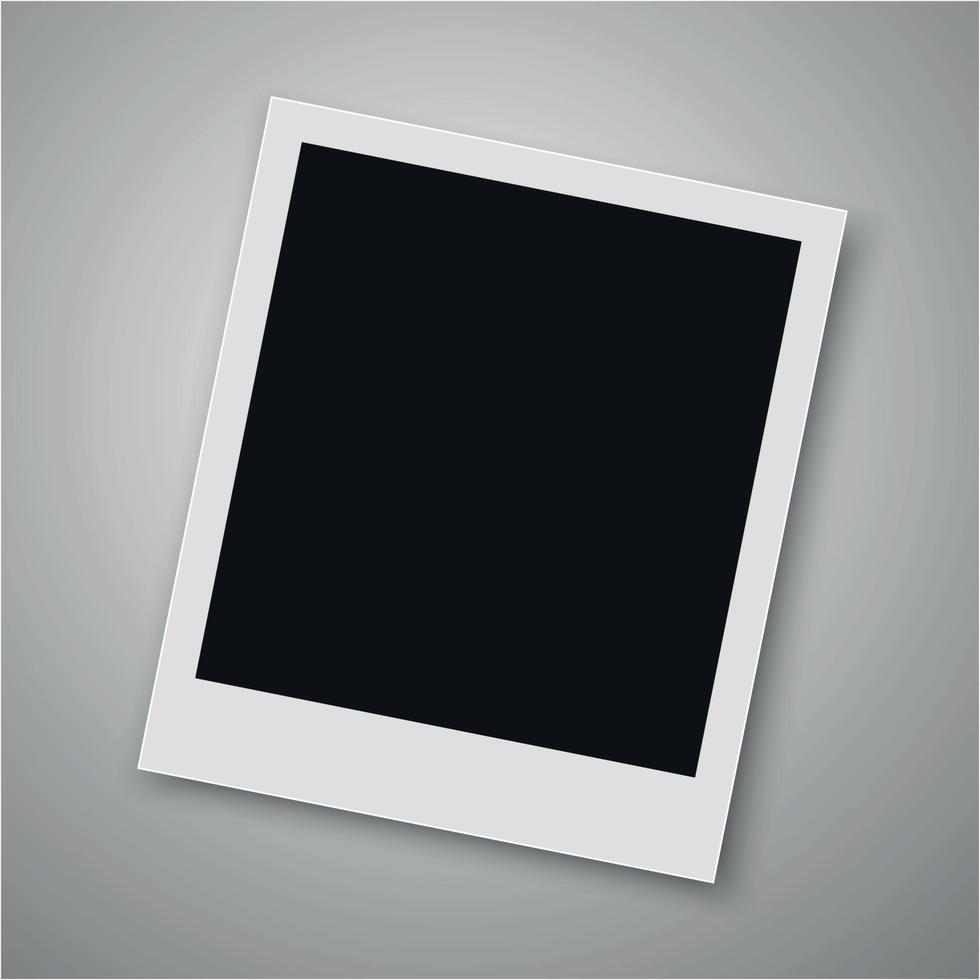 Realistic vector photo frame