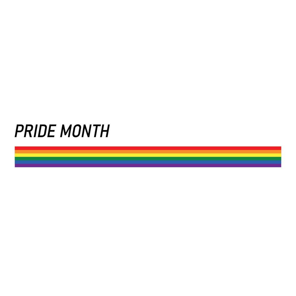 ribbon or banner with flag of LGBT pride. vector
