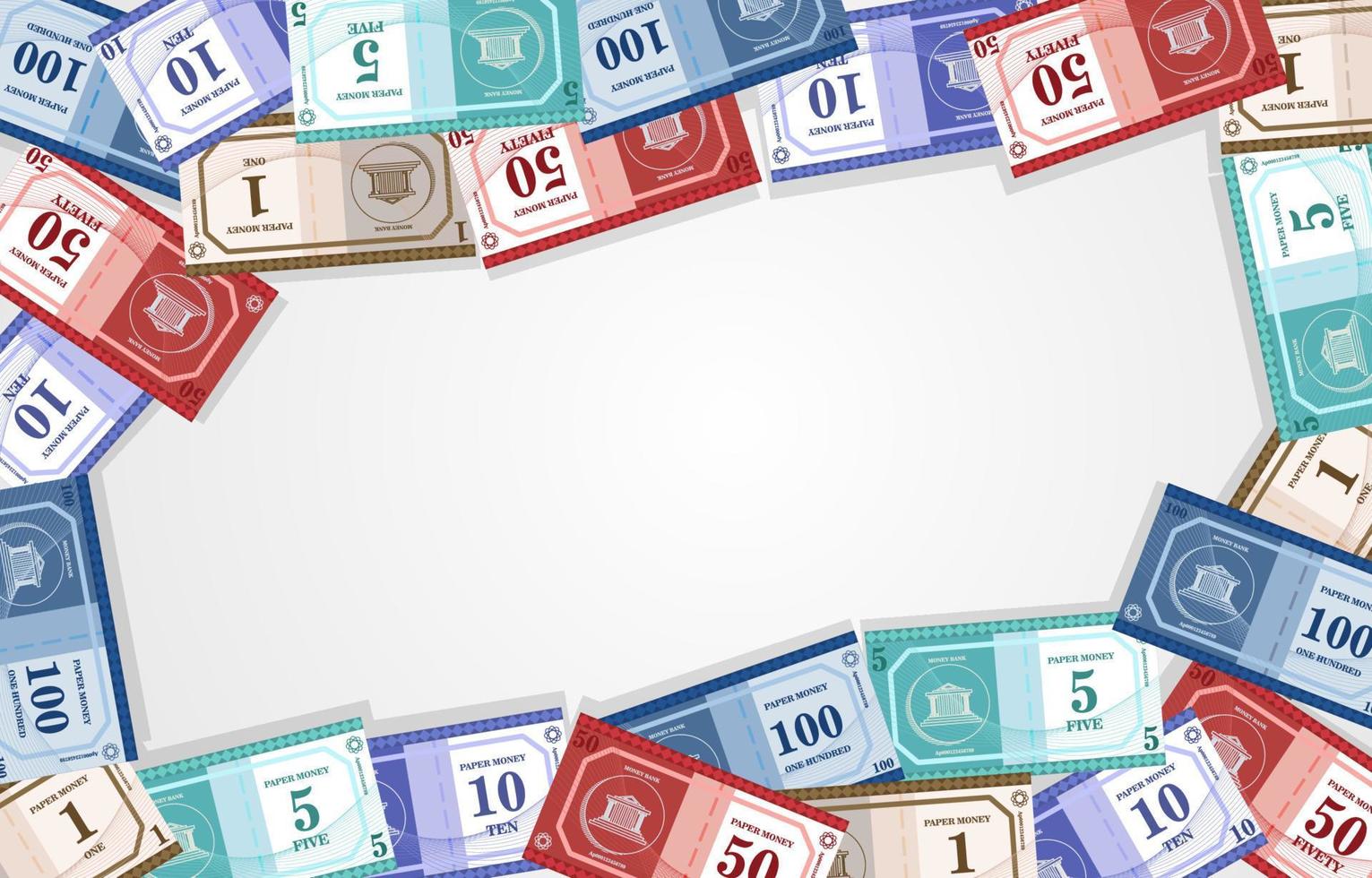 Real Paper Money Background vector