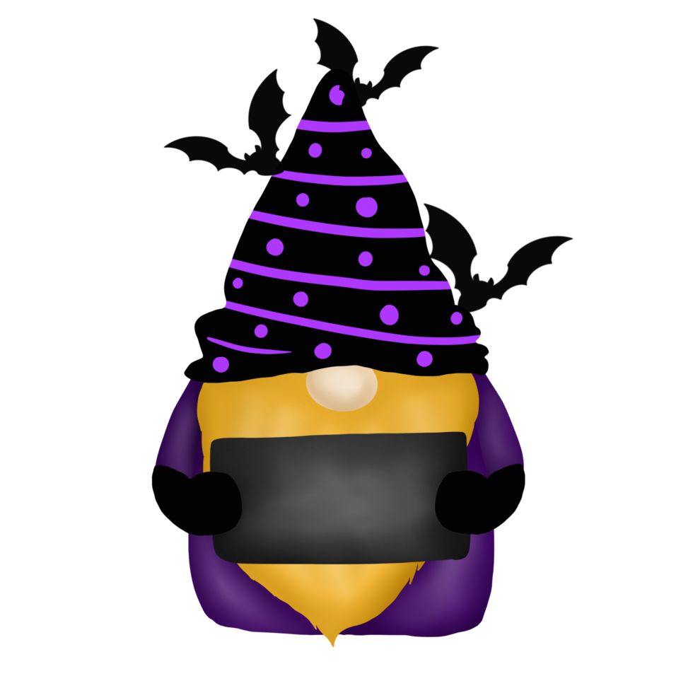 Halloween night gnome png