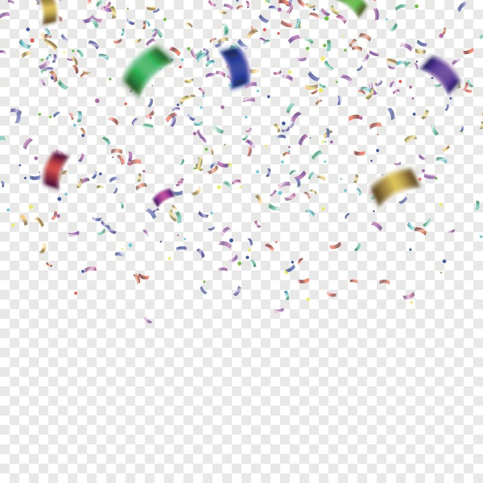 Colorful Confetti vector illustration