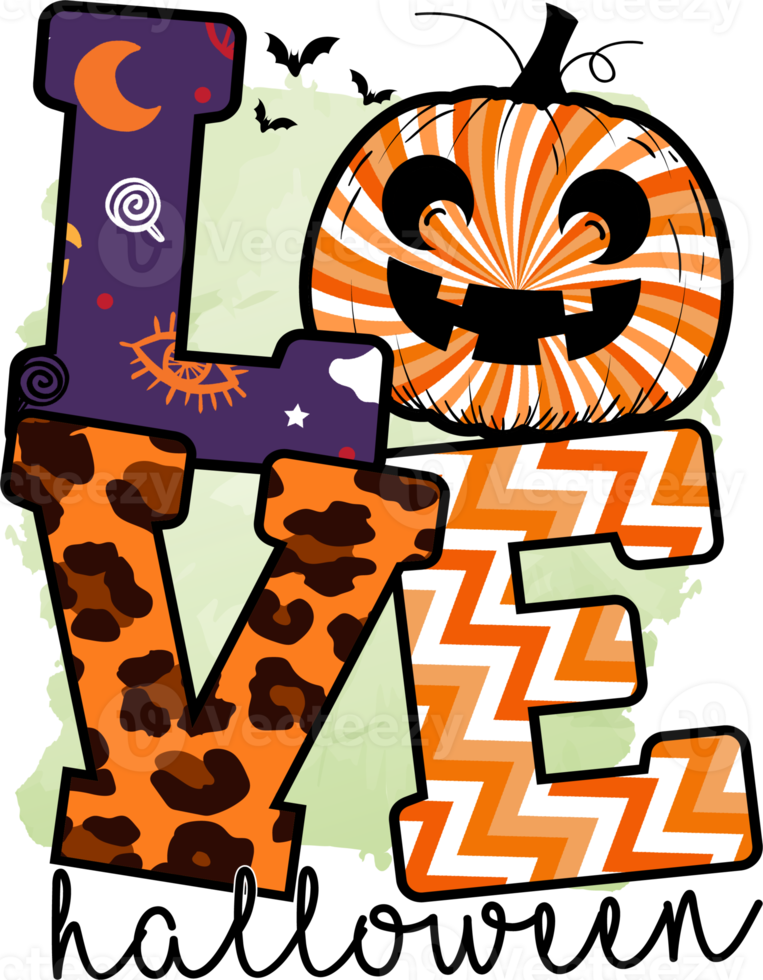 Halloween amore sublimazione disegno, Perfetto su t camicie, tazze, carte e tanto Di Più png