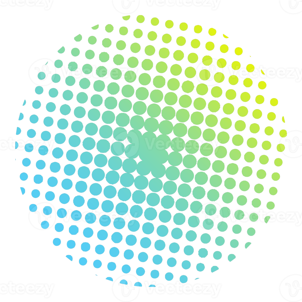 Circle Gradient Halftone png