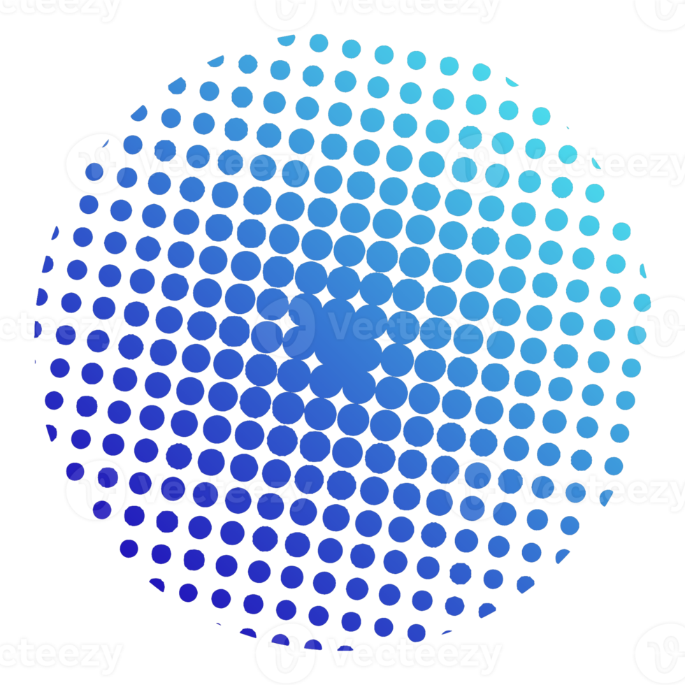 Circle Gradient Halftone png