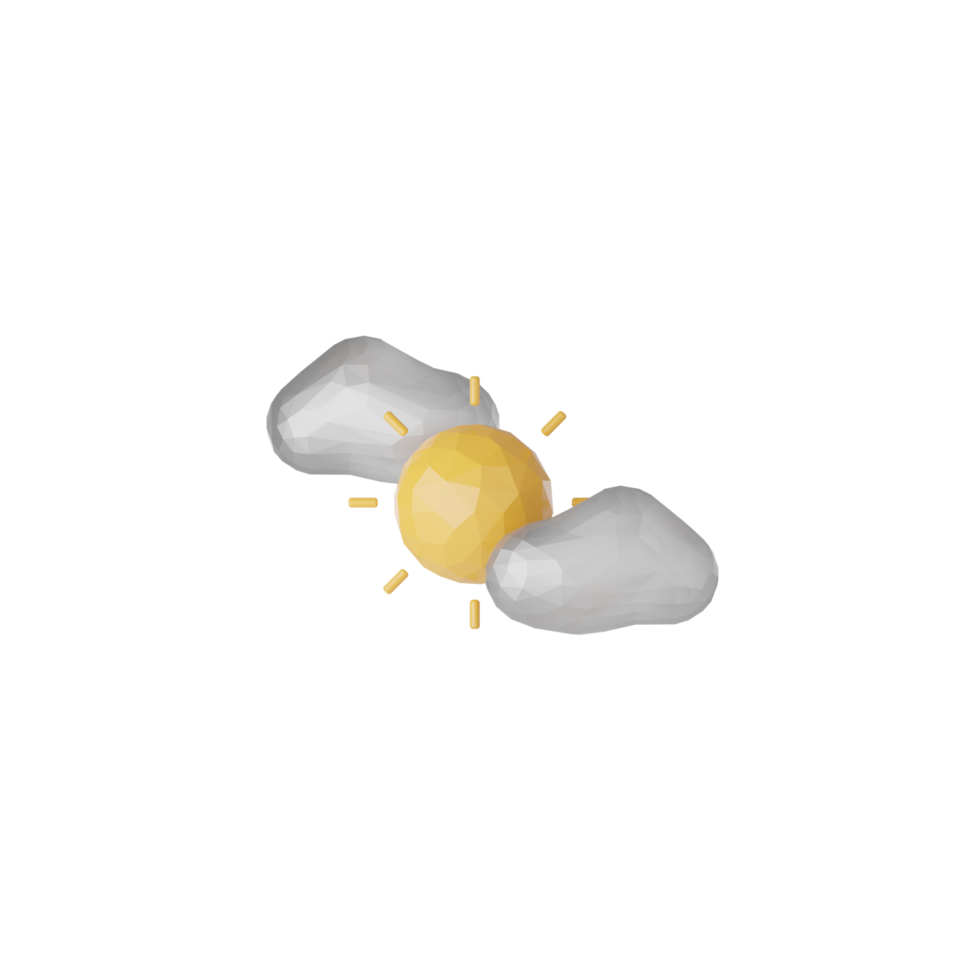 3D Isolated Sky Object Icon png