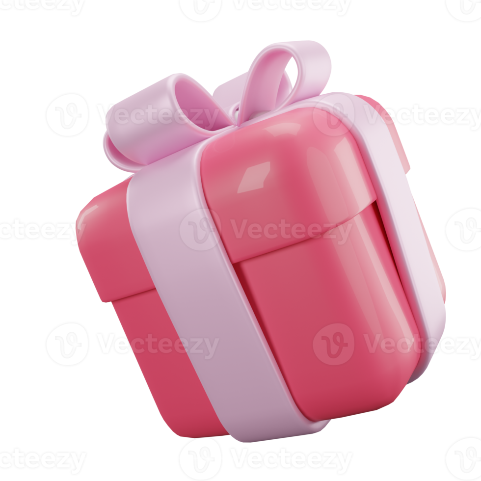 Gift Box.3D Cute Red Gift Box png