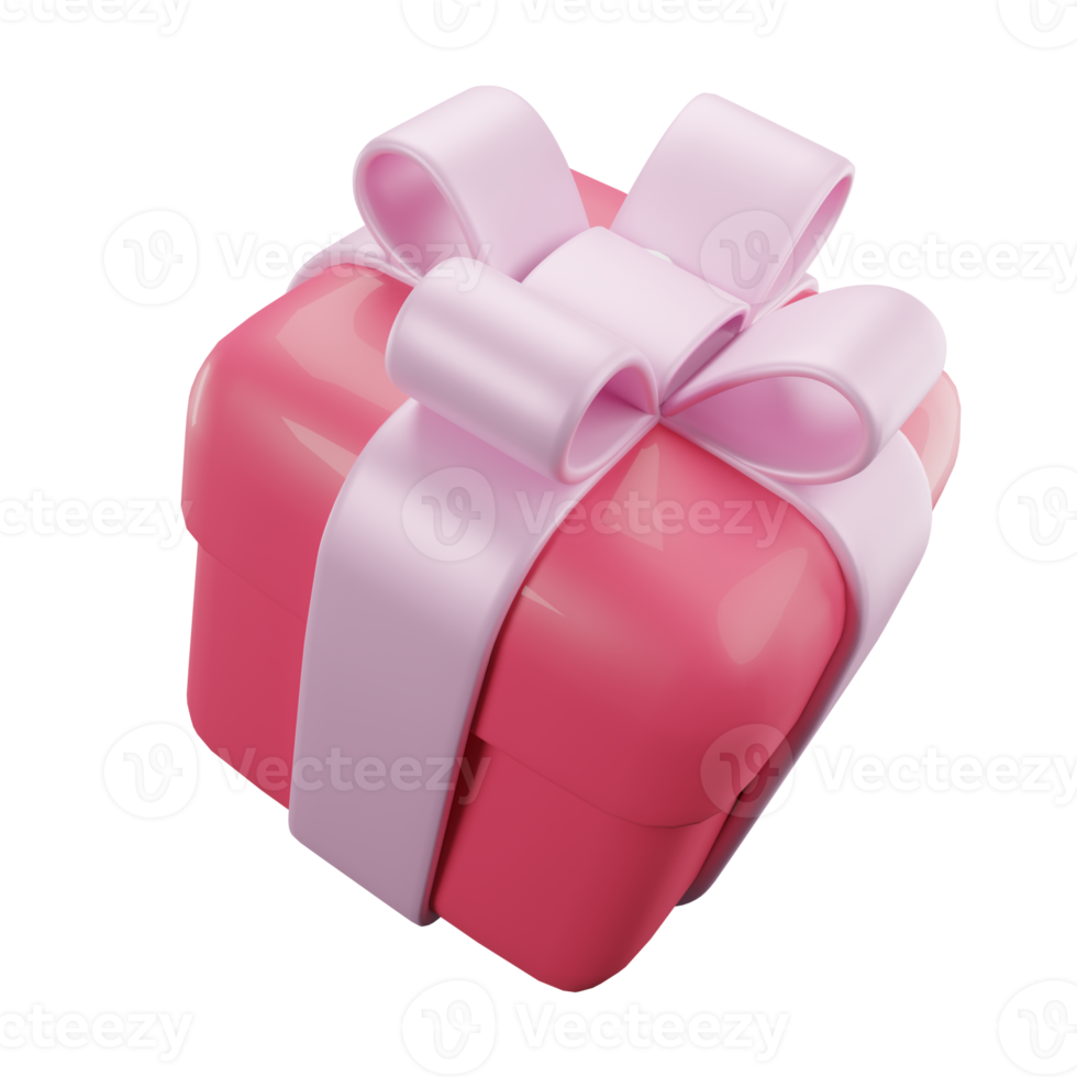 Gift Box.3D Cute Red Gift Box png