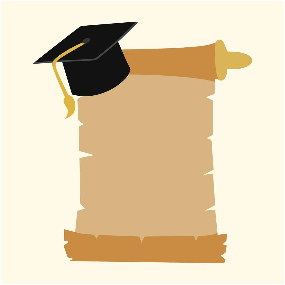 HAPPY GRADUATION CARD TEMPLATE vector