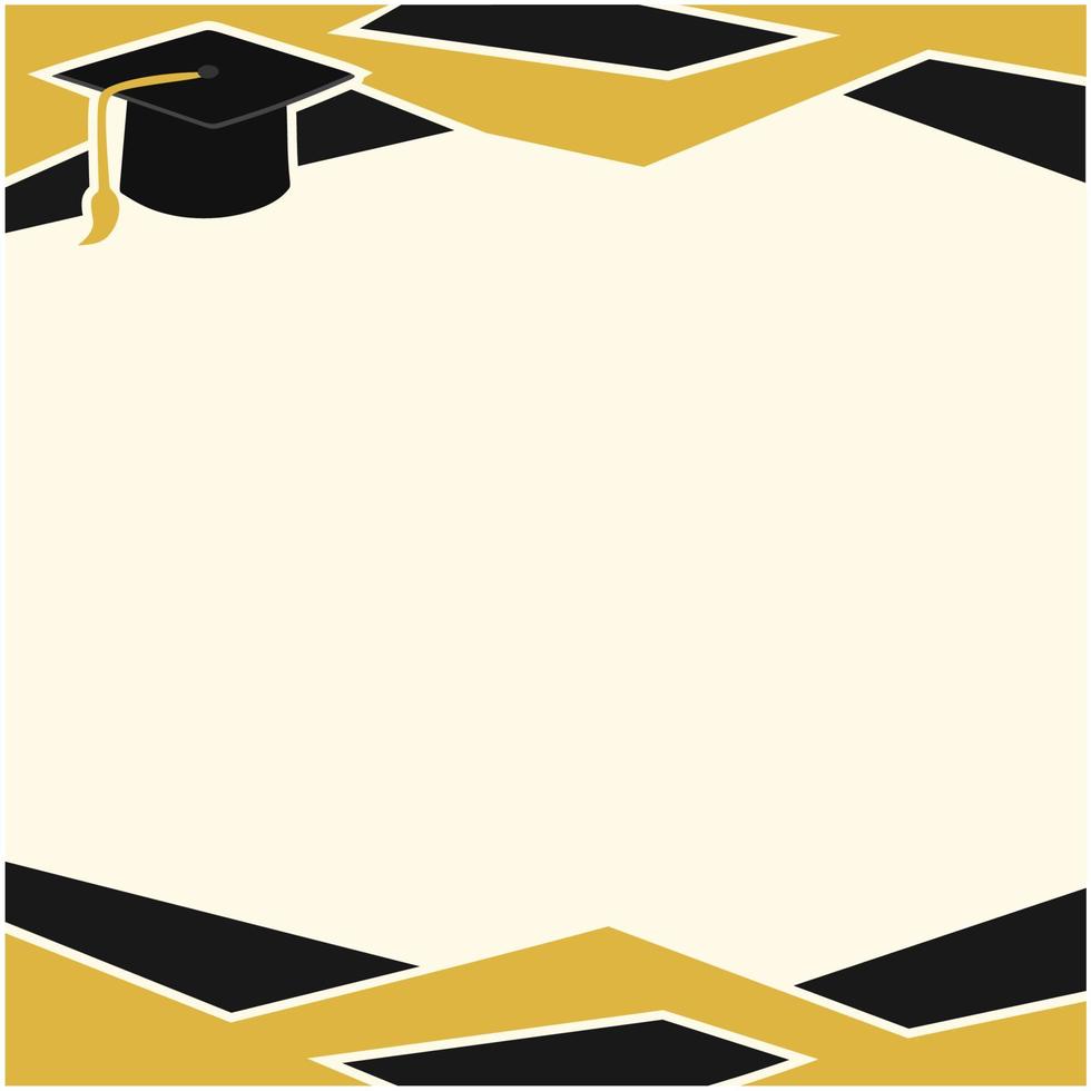 HAPPY GRADUATION CARD TEMPLATE vector