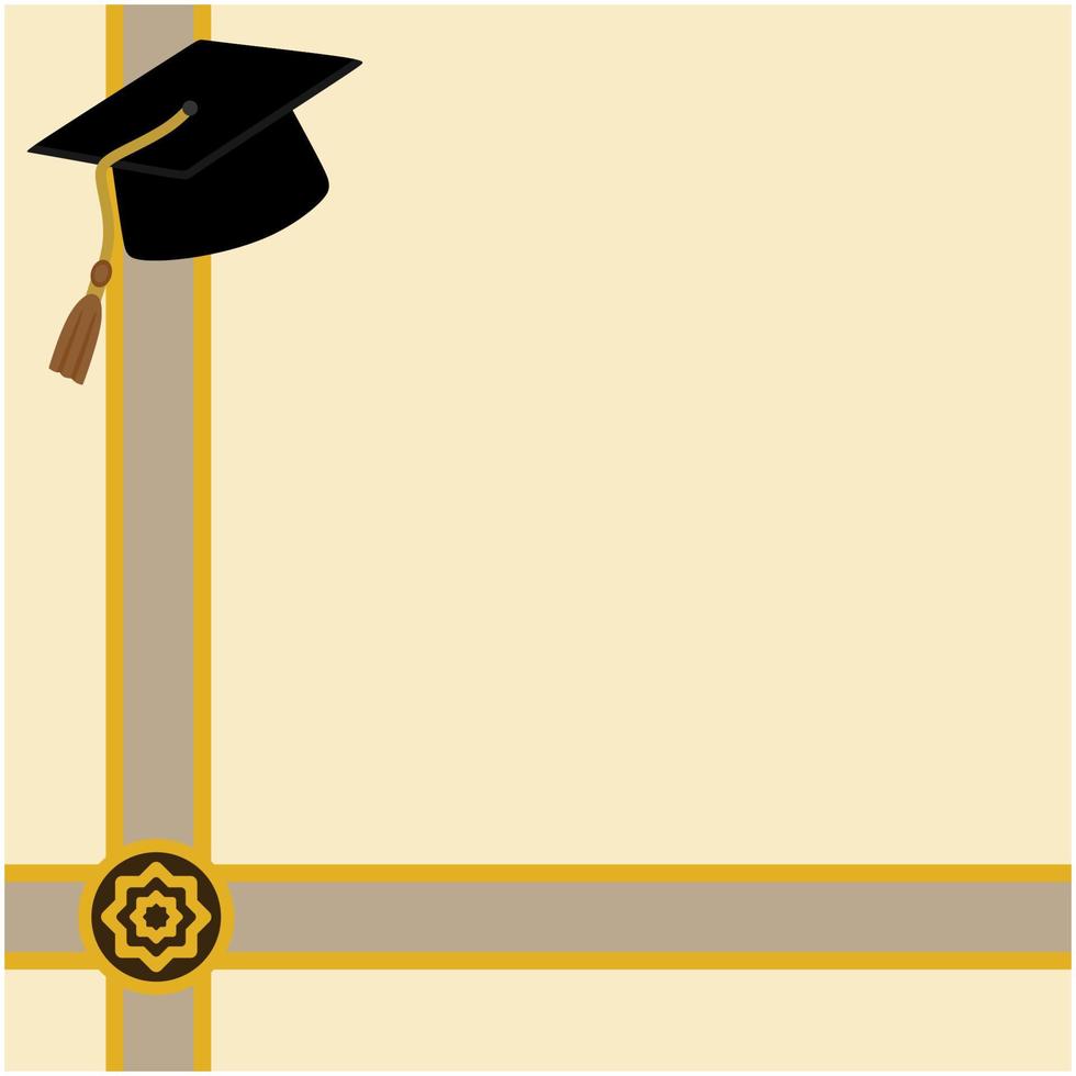 HAPPY GRADUATION CARD TEMPLATE vector