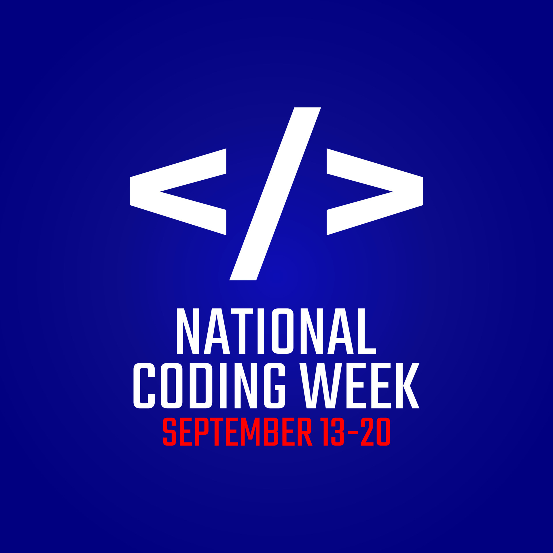 vector graphic of national coding week good for national coding week
