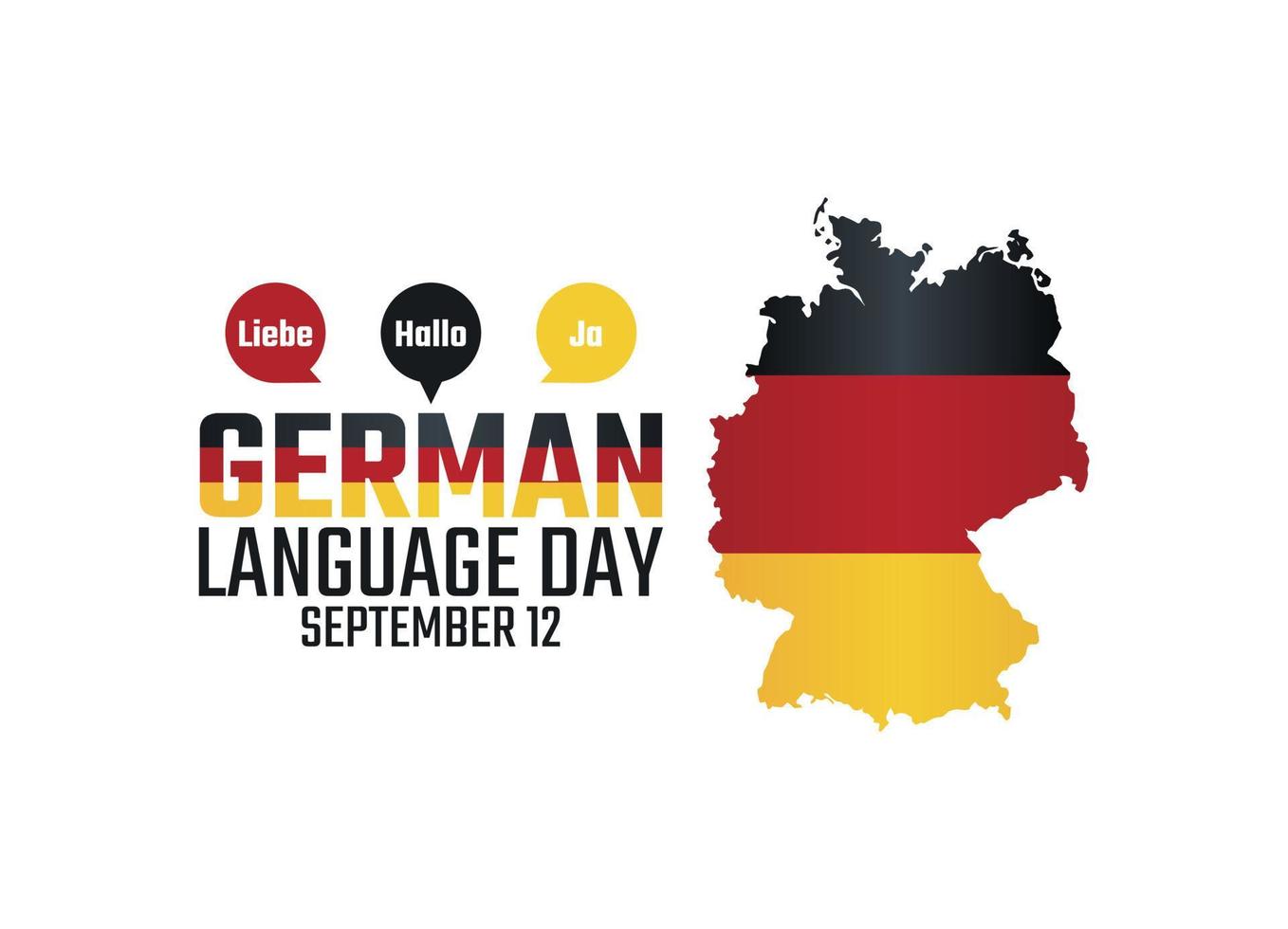 gráfico vectorial del día del idioma alemán bueno para la celebración