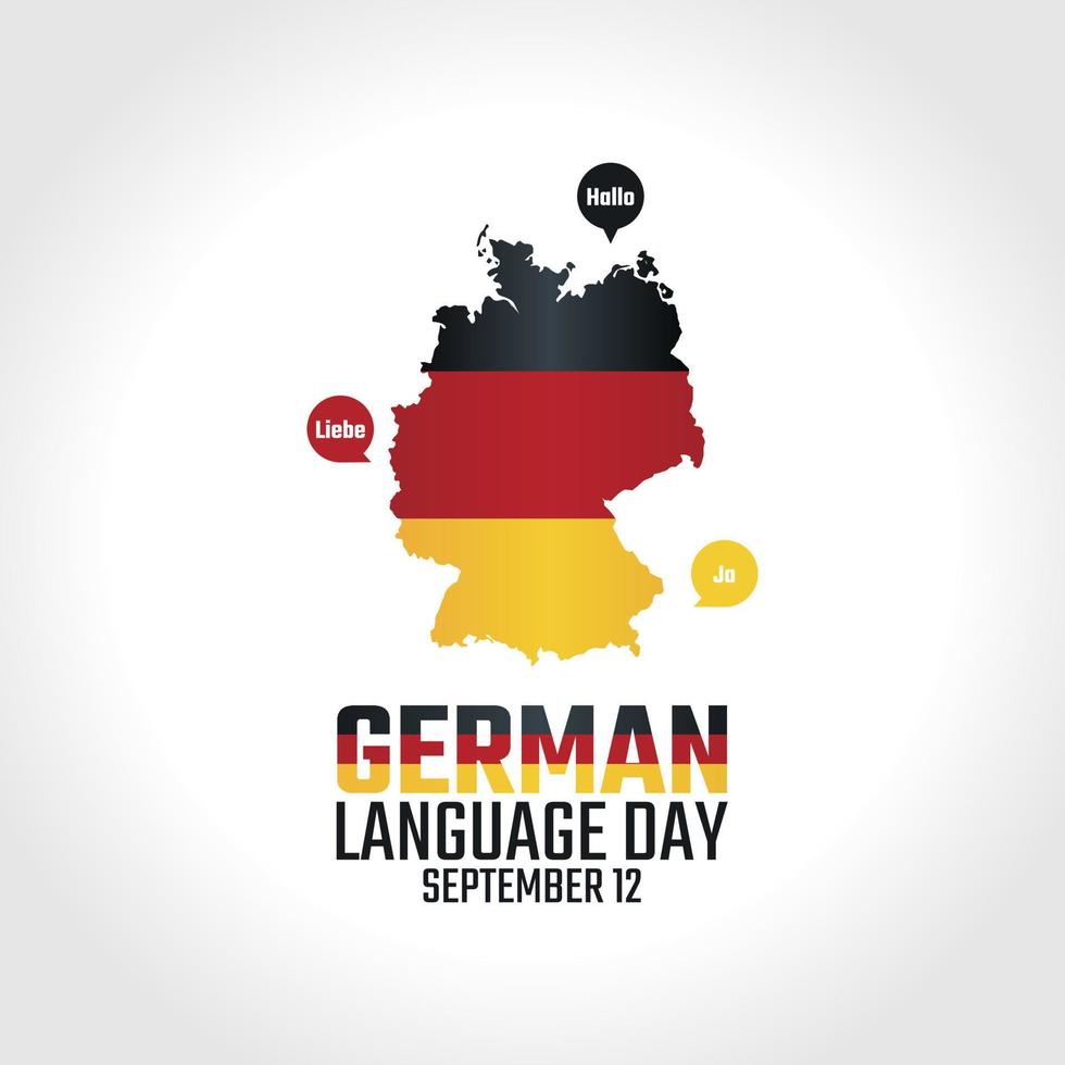 vector graphic of German language day good for German language day
