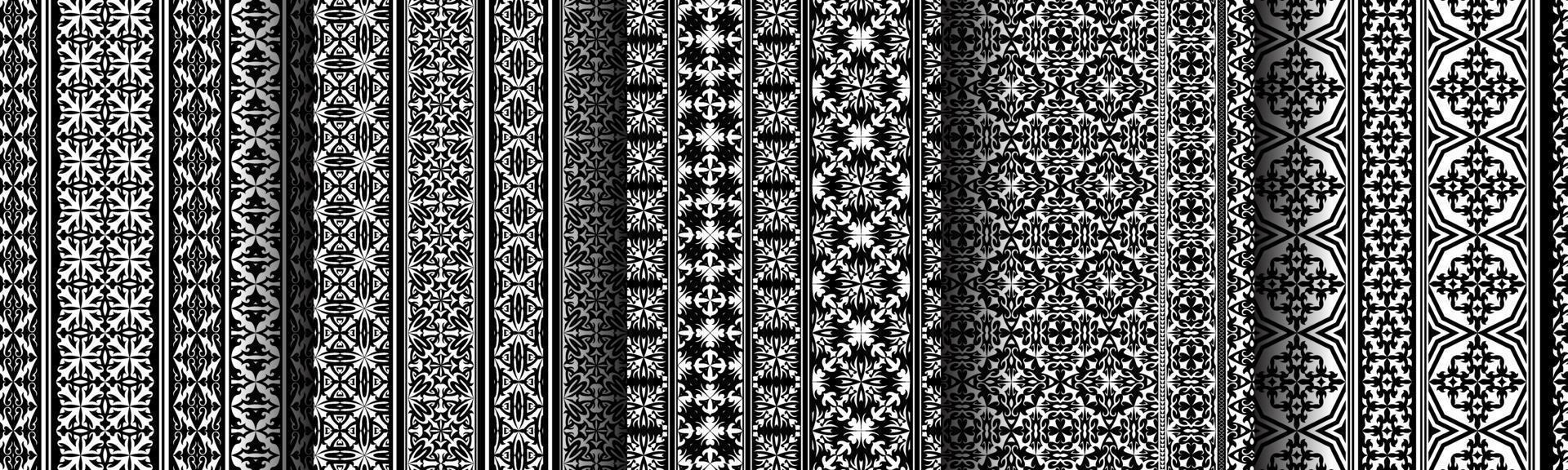 traditional ethnic background pattern set collection for business vector