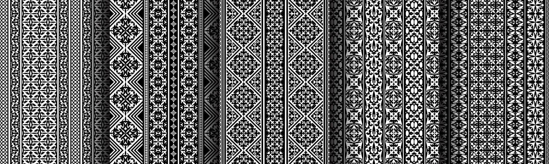 traditional ethnic background pattern set collection for business vector