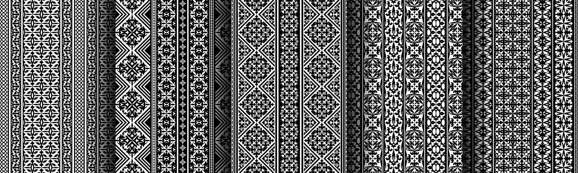 traditional ethnic background pattern set collection for business vector