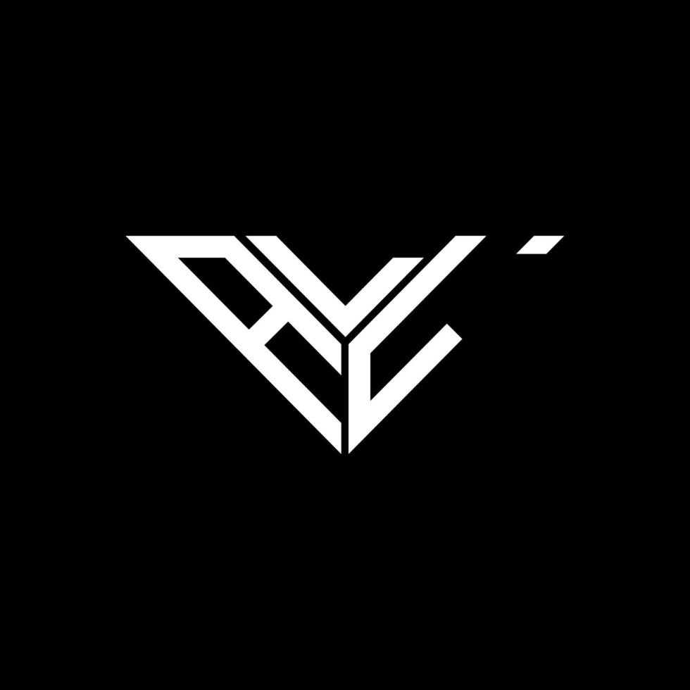 diseño creativo de logotipo de letra con gráfico vectorial, logotipo simple y moderno en forma de triángulo. vector