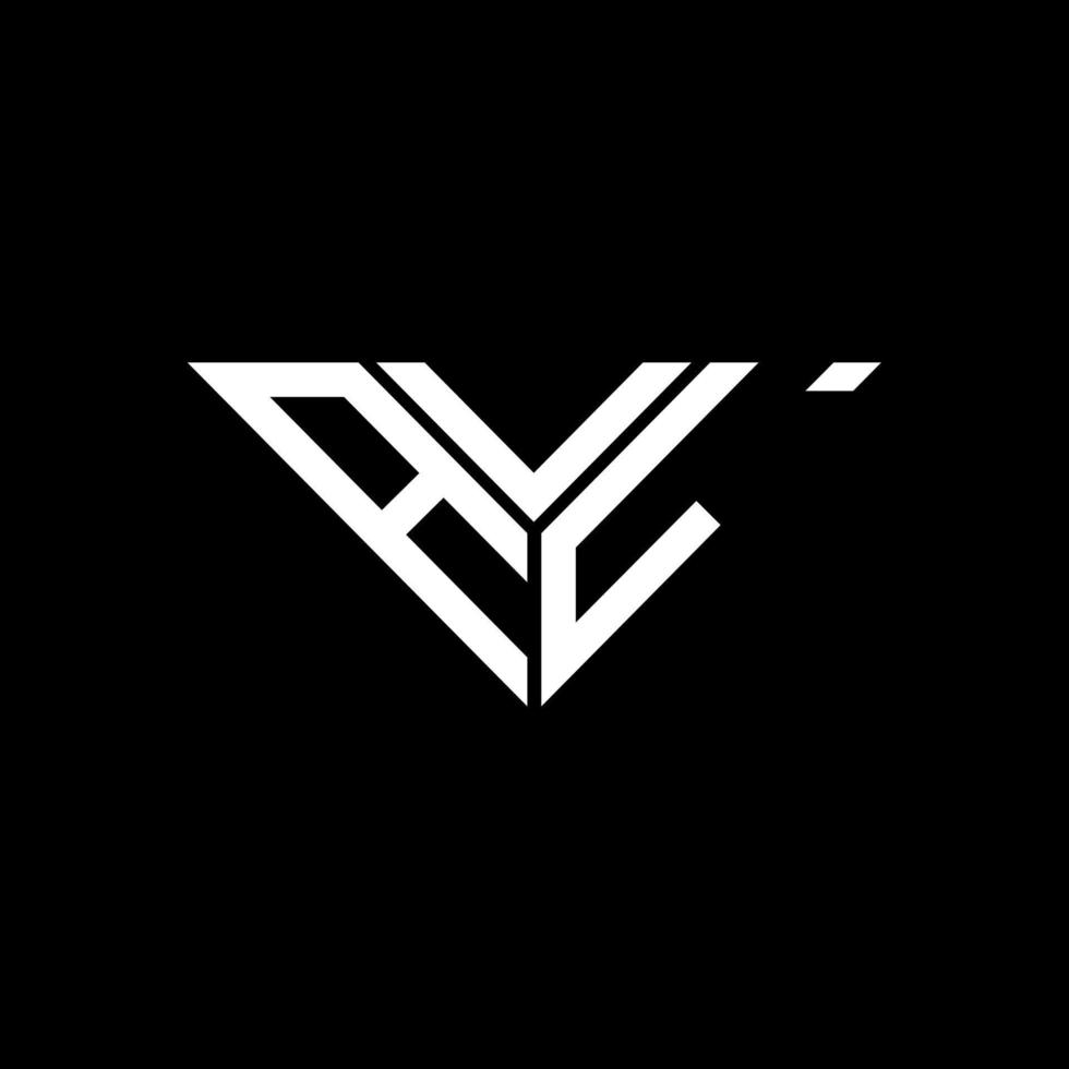 diseño creativo del logotipo de la letra avl con gráfico vectorial, logotipo simple y moderno de avl en forma de triángulo. vector