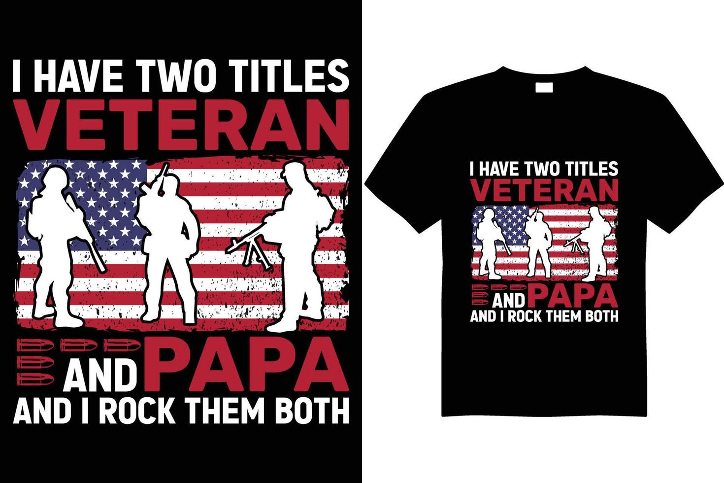 diseño de camiseta del día del veterano vector diseño de camiseta de cachorro papá papá