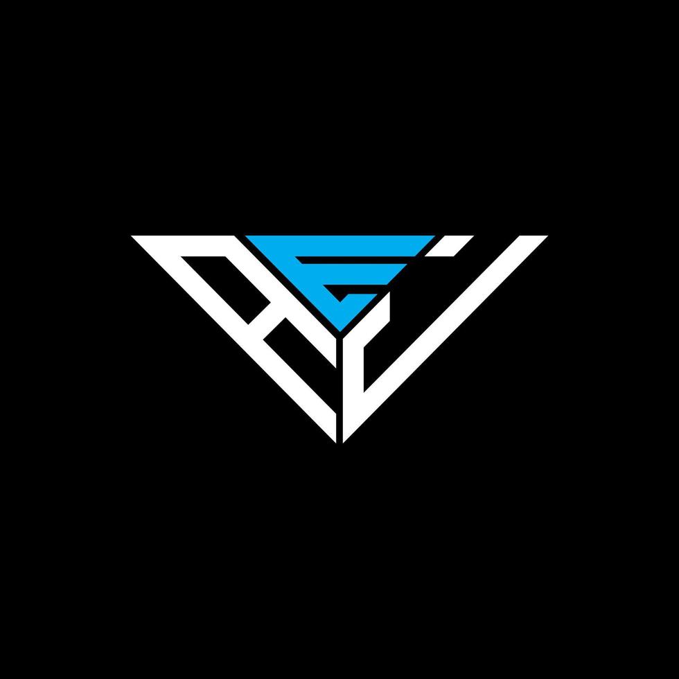 AEJ letter logo creative design with vector graphic, AEJ simple and modern logo in triangle shape.
