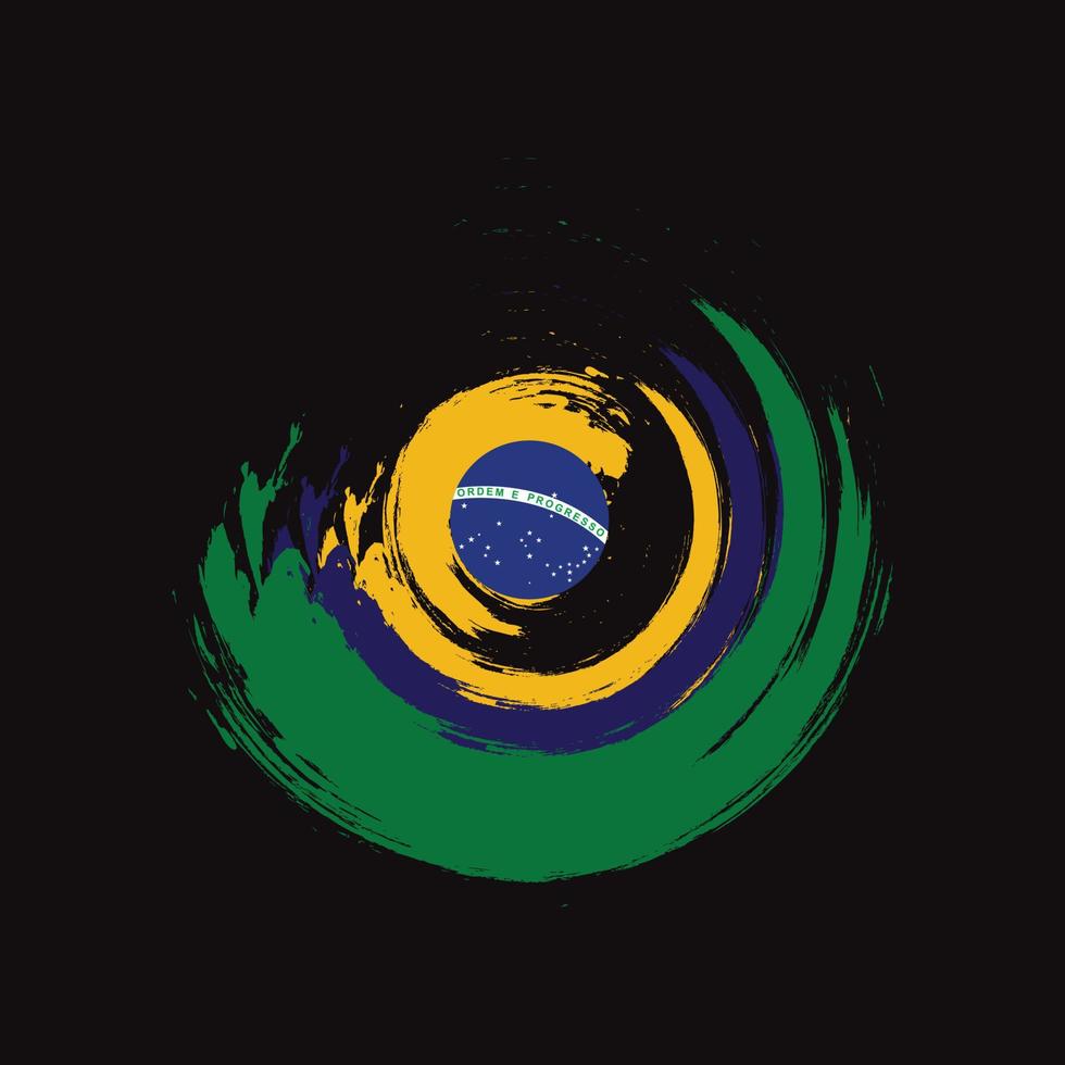 Modern brazil independence day design vector