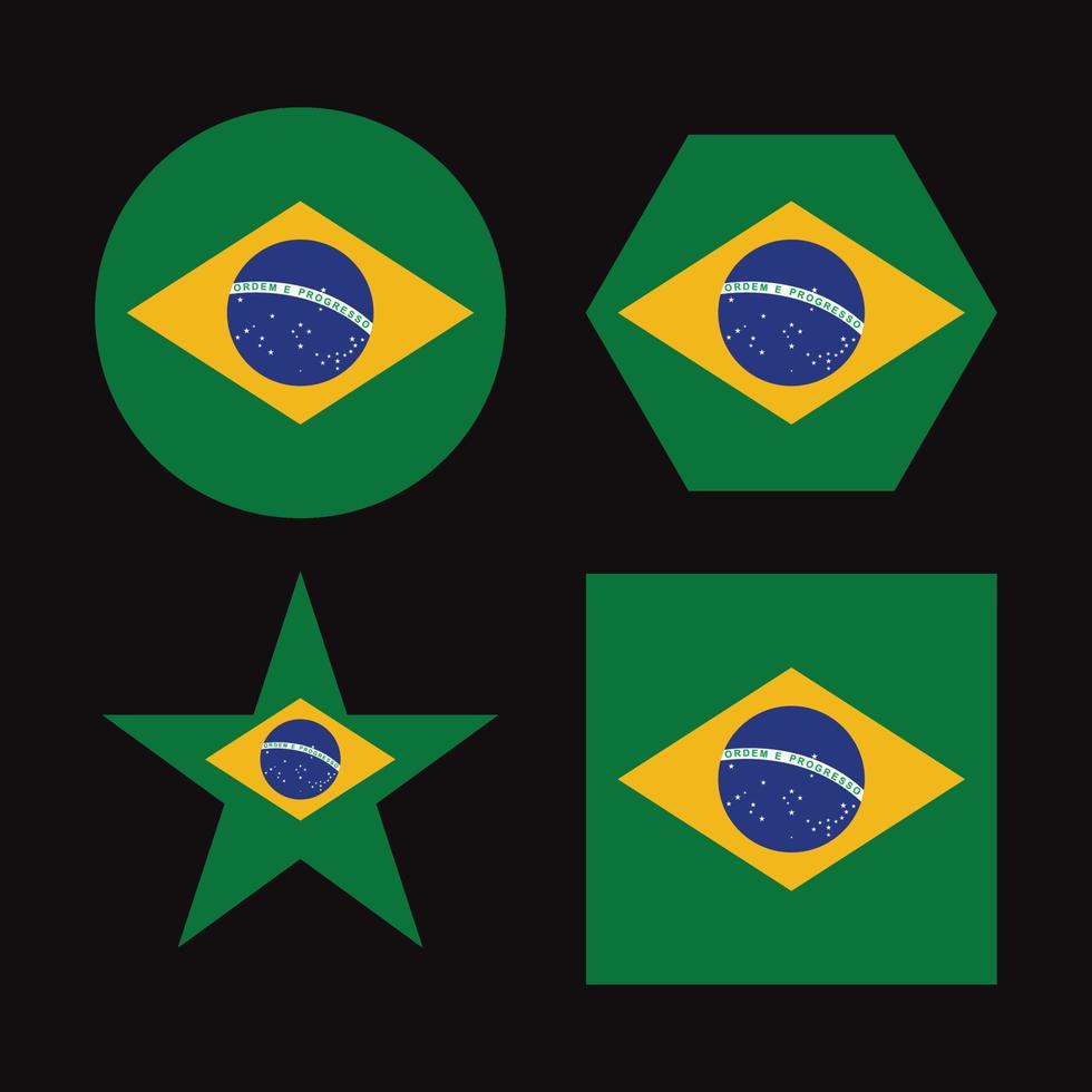 Modern brazil independence day design vector