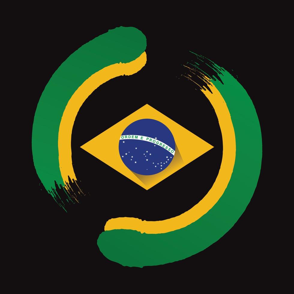 Modern brazil independence day design vector