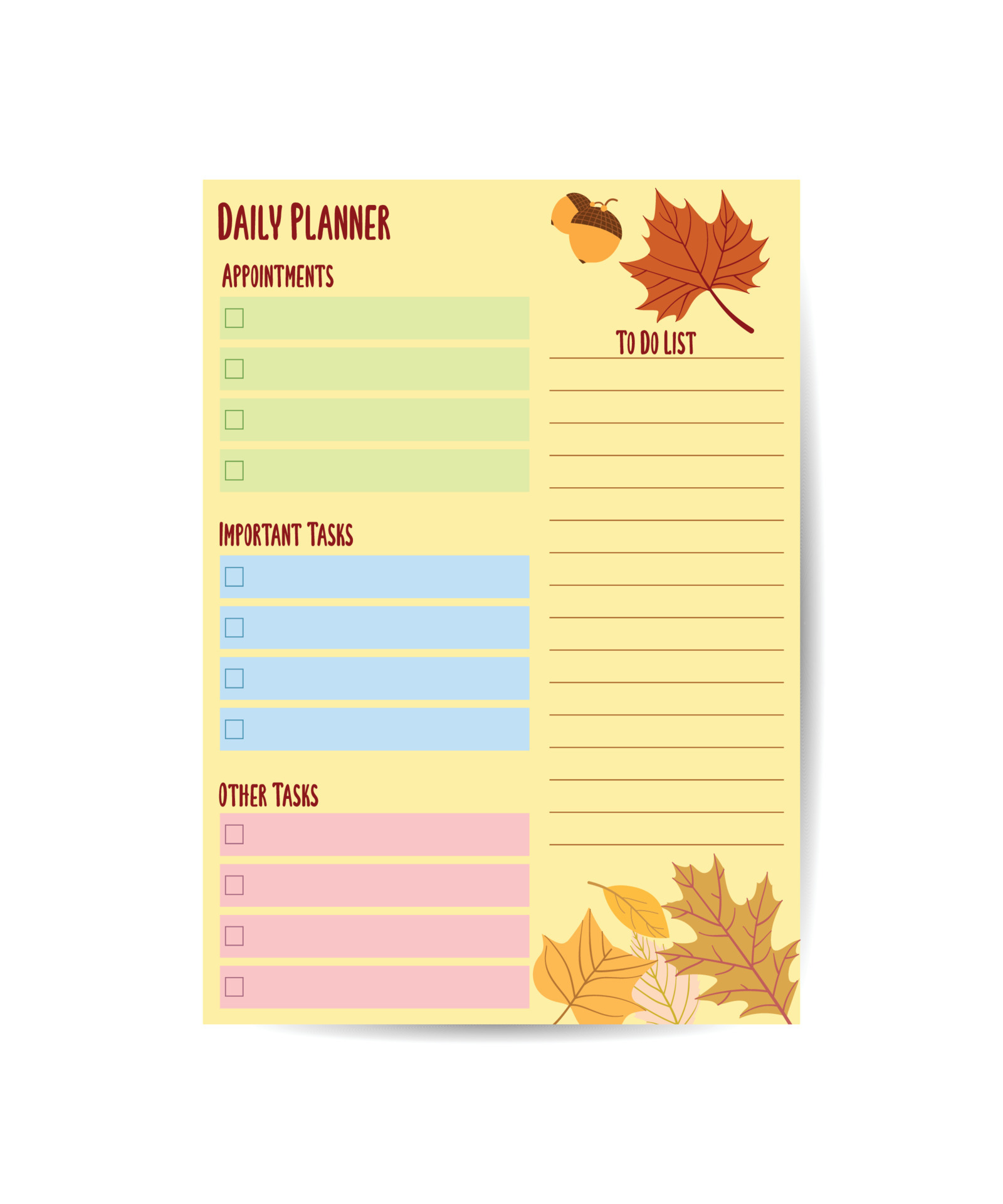 Planner With Daily To Do List Planner With Daily To Do List
