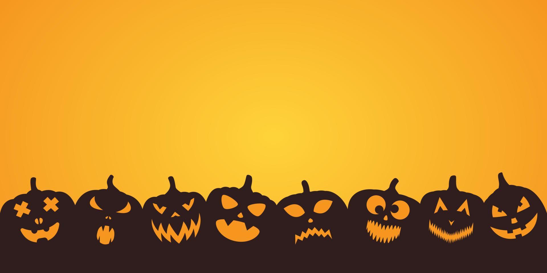 Happy Halloween night background. Vector illustration