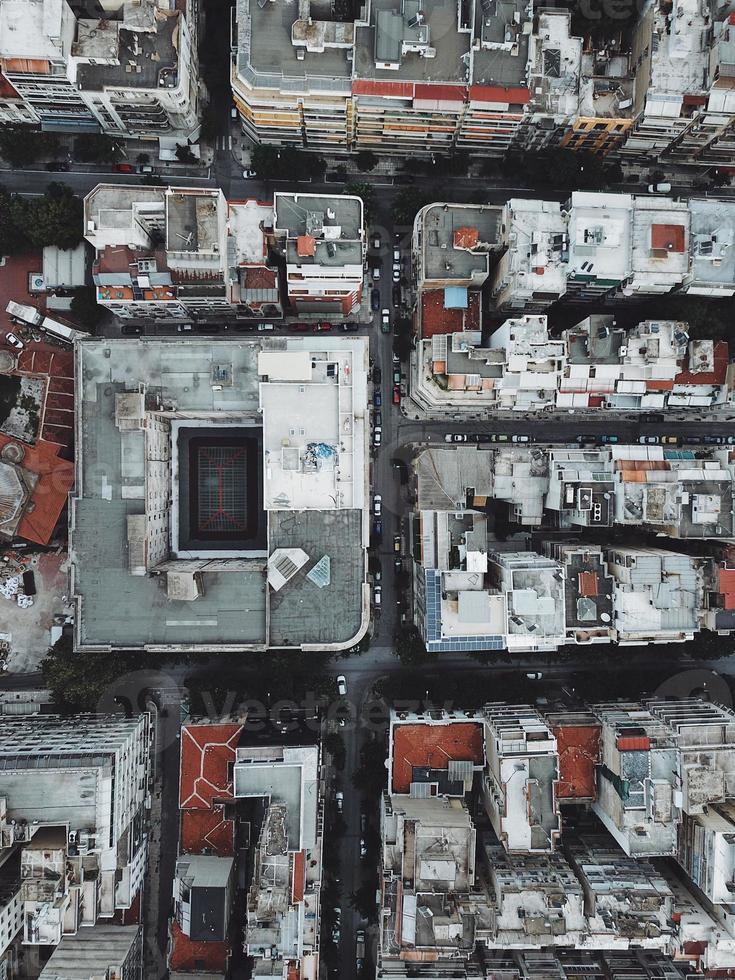 Bird's eye view of the Greek city of The saloniki. photo