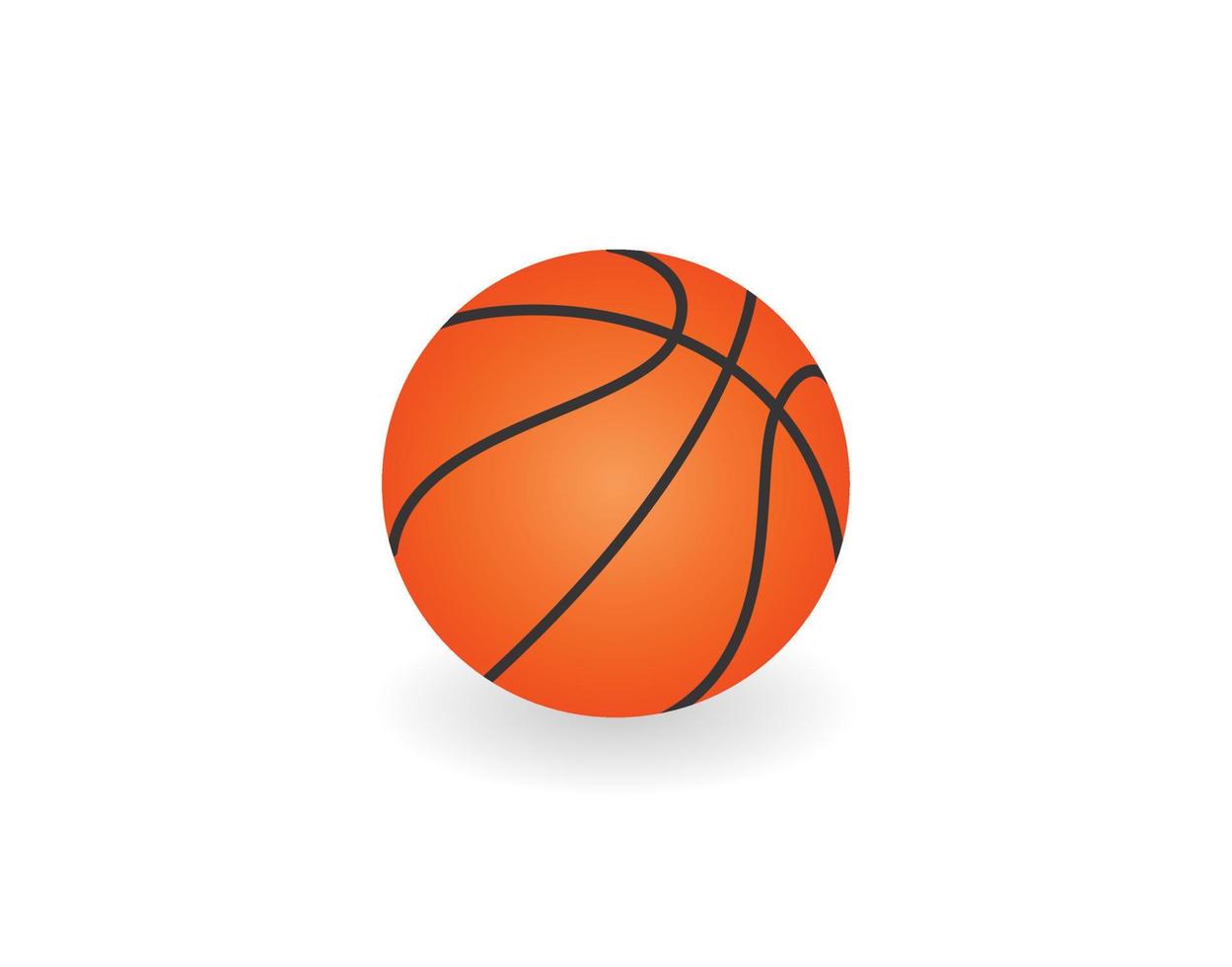 Ilustración de vector de pelota de baloncesto