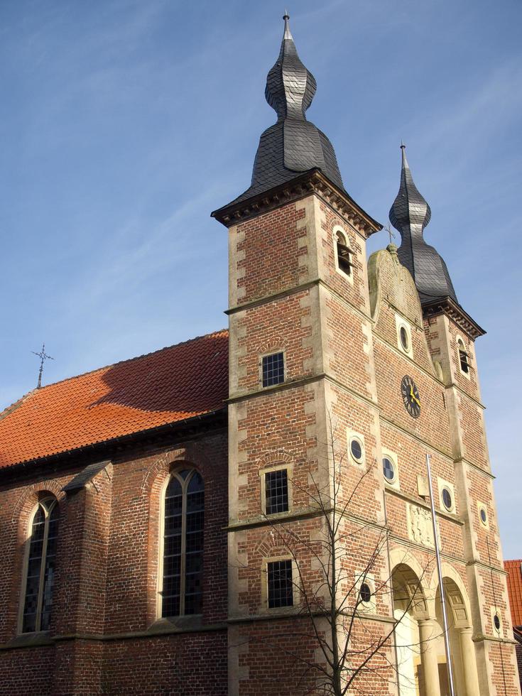 raesfeld,alemania,2020-el castillo de raesfeld en alemania foto